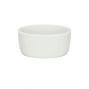 024-9336007 1 1/4 oz Porcelain Dip Dish - Creative Complements Pattern, White