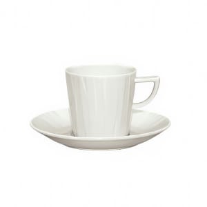 024-9365159 3 oz Porcelain Espresso Cup - Character Pattern, White