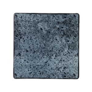 024-913152063076 7 7/8" Square Shabby Chic Plate - Coupe, Porcelain, Blue Stone