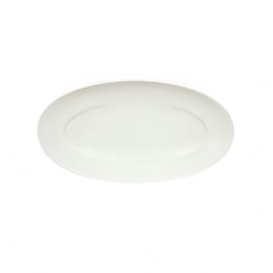 024-9392233 13" x 6-7/8" Oval Grace Platter - Porcelain, Continental White