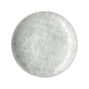 024-902132863070 11" Round Shabby Chic Plate - Coupe, Porcelain, Structure Gray