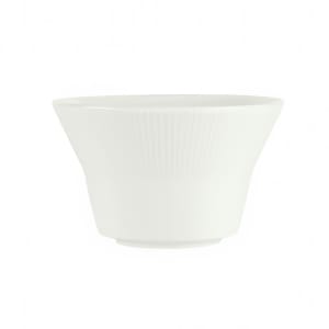 024-940537862987 11 oz Round Porcelain Bouillon - Connect Radial Pattern, White