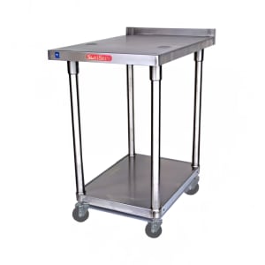 636-MS163018SX 18" x 30" Stationary Equipment Stand for Soft Serve Machines, Undershelf