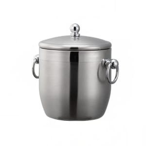 482-IB13BS 1 3/10 liter Ice Bucket w/ DoubleWall Insulation, Stainless