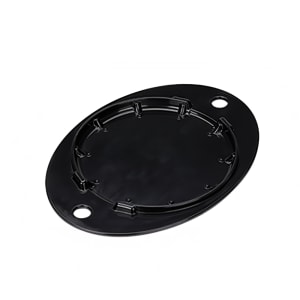 482-HS15BL2 9 1/4" Round Insulated Underliner for 9 1/4" Round Fajita Skillets - Plastic, Black