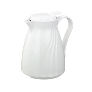 482-TNSPB06WH 20 oz Twist N’ Serv™ Carafe w/ Push Button Lid - Plastic, White