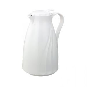 482-TNSPB2WH 67 7/10 oz Twist N’ Serv™ Carafe w/ Push Button Lid - Plastic, White