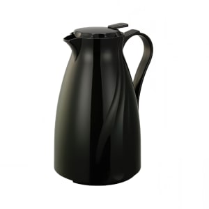 482-TNSPB12BL 40 1/2 oz Twist N’ Serv™ Carafe w/ Push Button Lid - Plastic, Black