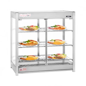 248-HMCPT 31 1/2" Self Service Countertop Heated Display Case - (3) Shelves, 120v