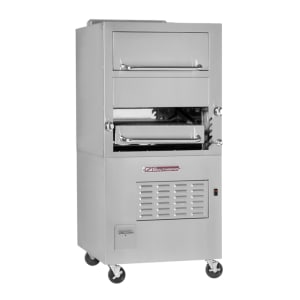 348-171NG Infrared Deck-Type Broiler w/ Enclosed Based & Warming Oven, Natural Gas