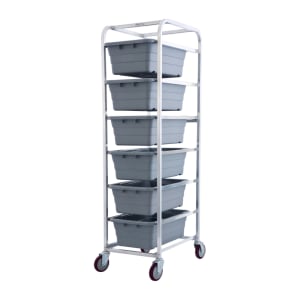 145-SSL6 Mobile Lug Cart w/ 6 Lug Capacity, Stainless Steel