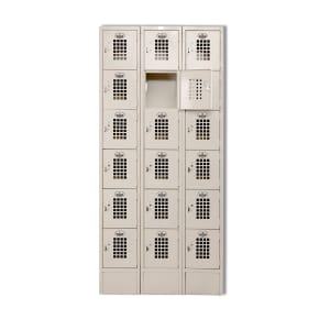 145-WL61818 6 Tier Storage Locker - 10"W x 18"D x 12"H