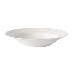 106-5308893 9" Round Melinda Deep Plate - Bone China, White