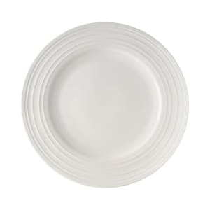 106-5309141 6 7/10" Round Melinda Plate - Bone China, White