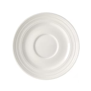 106-5309150 5 1/5" Round Melinda Espresso Saucer - Bone China, White