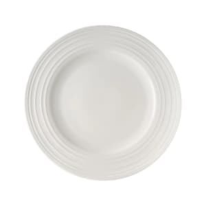106-5309145 12 1/5" Round Melinda Plate - Bone China, White