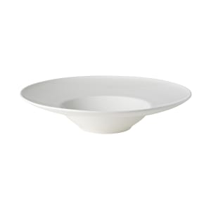 106-5312402 10" Round Callisto Deep Plate - Bone China, White