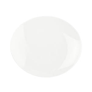 106-5315096 Oval Specials Plate - 11 7/10" x 10 3/10", Porcelain, White
