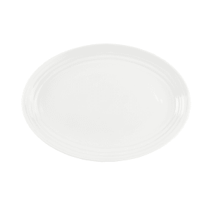 106-5316018 13 1/2" x 9 7/10" Oval Terrace Platter - Bone China, White