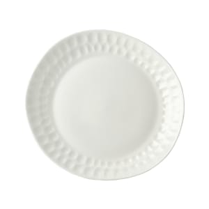 106-5316683 Irregular Malet Plate - 10 3/10" x 9 7/10", Vegan Bone China, White
