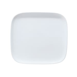 106-5321095 10 3/10" x 9 1/8" Rectangular Malet Platter - Vegan Bone China, White