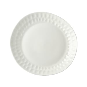 106-5316684 Irregular Malet Plate - 11 3/10" x 10 7/10", Vegan Bone China, White