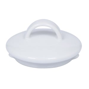 106-5321106 2 19/20" Round Lid - Porcelain, White