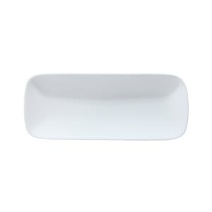 106-5321092 11 1/2" x 4 2/3" Rectangular Malet Platter - Vegan Bone China, White
