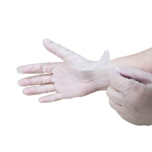 285-PFV200L Disposable Vinyl Gloves - Powder Free, Opaque, Large