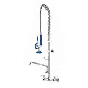 079-SPLW52302 Wall Mount Pre Rinse Unit w/ Add On Faucet & 44" Hose, 1/2" NPT Female Threads