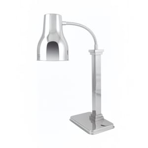 315-27916E 1 Bulb Heat Lamp w/ Flexible Arm, Polished Stainless, 110/120v