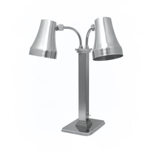 315-27925 2 Bulb Heat Lamp w/ Fixed Arms, Stainless, 110/120v