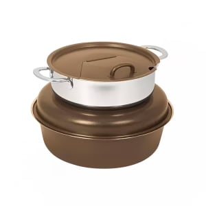 315-23855976 6 qt Soup Tureen - Induction Ready, Bronze w/ Gold Accents