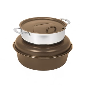 315-23855876 6 qt Soup Tureen - Induction Ready, Bronze w/ Black Pearl Accents