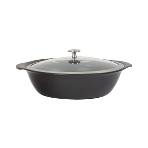 315-8258830 3 3/4 qt Casserole Pan w/ Cover - Induction Ready, Aluminum/Ceramic, Titanium