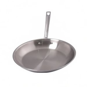 315-81866020 8" Stainless Steel Frying Pan w/ Solid Metal Handle