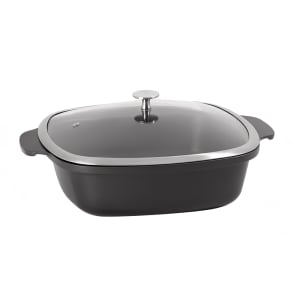 315-8268828 4 qt Casserole Pan w/ Cover - Induction Ready, Aluminum/Ceramic, Titanium