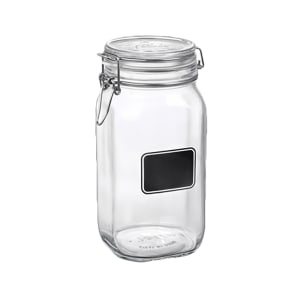 706-4949Q464 54 3/4 oz Fido Chalkboard Jar w/ Lid - Glass, Clear