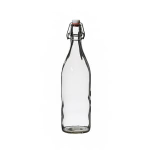 706-4952Q511 34 oz Giara Swing Top Bottle - Glass, Clear