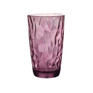 706-4990Q788 15 3/4 oz Diamond Cooler Glass, Purple