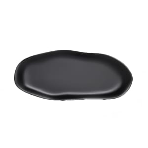 706-7000DD015 15" x 6 3/8" Oval Delfin Slider Tray - Melamine, Marisol Black