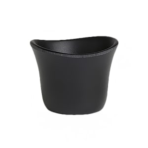 706-7000DD018 3 oz Melamine Sauce Dish, Marisol Black