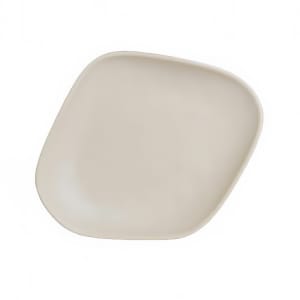 706-7002DD011 12" x 10" Rectangular Delfin Platter - Melamine, Marisol Sandshell