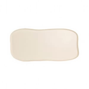 706-7002DD031 27" x 13" Rectangular Delfin Platter - Melamine, Marisol Sandshell