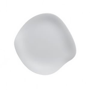 706-7008DD028 11 1/2" Round Melamine Plate, Marisol White