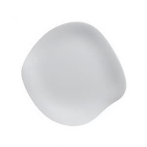 706-7008DD030 8 1/4" Round Melamine Appetizer Plate, Marisol White
