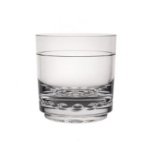 706-7030DR003 10 oz Diamond Rocks Glass, Plastic, Clear