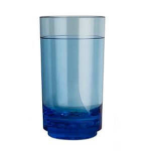706-7032DR005 14 oz Diamond Tall Glass - Plastic, Blue