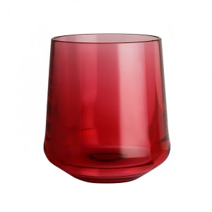 706-7044DR011 12 oz Summit Stemless Wine Glass, Plastic, Red