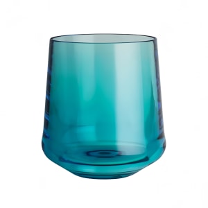 706-7045DR011 12 oz Summit Stemless Wine Glass, Plastic, Teal